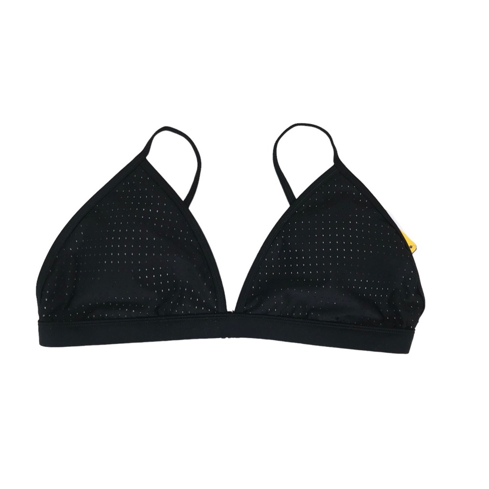 Fabletics NWT Valentina Bikini Top XL triangle bikini top perforated dots